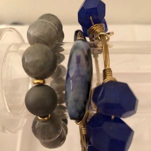 3 coordinating bourbon & boweties bracelets